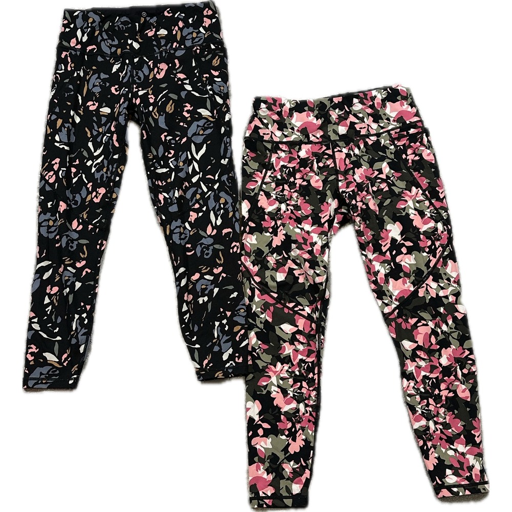 Sweaty Betty Power 7/8 Leggings Bundle 2 Pairs Size S Floral Multi Athletic Yoga